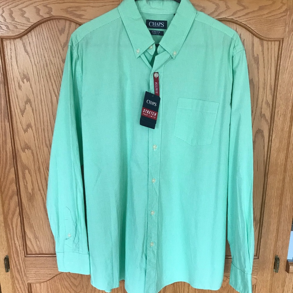 🔥Chaps NWT Men’s LS Dress Shirt